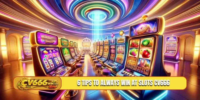 6 tips to always win at slots CV666